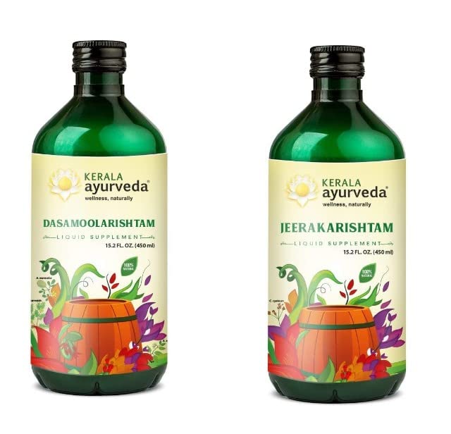 Kerala Ayurveda Dasamoolarishtam & Jeerakarishtam Kit450
