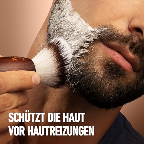 King C. Gillette Bartpflege Original-Rasiercreme, Feuchtigkeitsspendende Gesichtspflege für Empfindliche Haut und Ein Ergebnis auf Barber-Niveau — 175ml 3