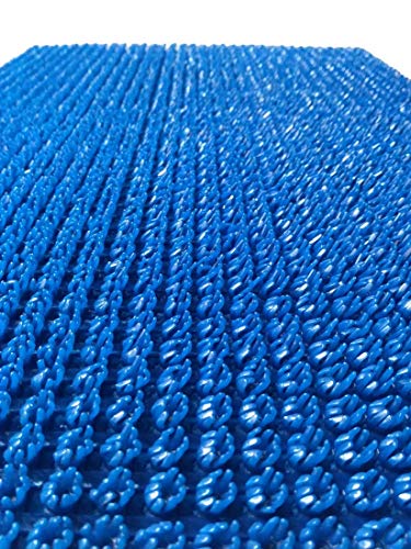 Image of Kuber Industries Turf Design PVC Door Mat - 24 inchx16 inch (Blue)