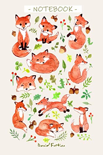 CUTE FOXES NOTEBOOK: Foxes Composition Notebook, Fox Notebook, School Notebooks, Fox Composition Notebook, Fox Gifts