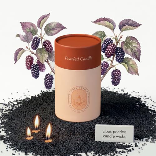 Vibes Pearled Candle Seduction Scented Candle, Floral Scent, Palm Wax,