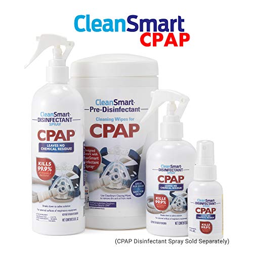 CleanSmart CPAP Cleaning Wipes, Unscented and Formulated to Clean CPAP Mask and Equipment Without Irritating Skin, 75 Count