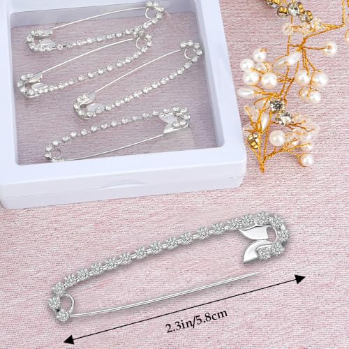 Image of Rhinestone Brooch Pins,Safety Pins for Clothes,Brooch Pins for Women,Pins for Bags,Decorative Pins