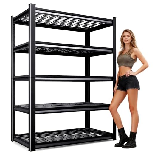 Heavy-Duty 5-Tier Garage Storage Shelves
