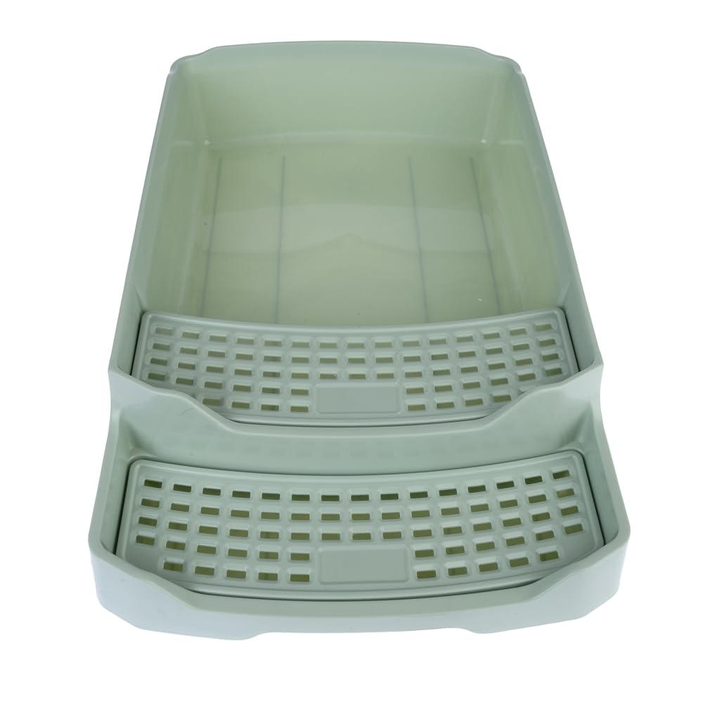 Inodoro con capó con cajón de esparcidor | con escalera extensible para facilitar la entrada | Incluye bolsa para excrementos, pala y filtro de carbón | Dimensiones: 69 x 42 x 41 cm