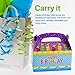 Kicko Party Treat Boxes - 12 Pack - 6.25 Inch Balloons with Confetti Favor Cartons - Colorful Gift Containers - Assemble it Yourself