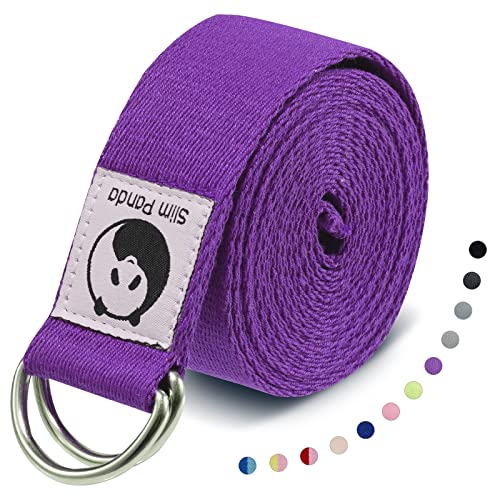 Slim Panda Yoga Strap (5+ Colors,6 Feet/8 Feet)