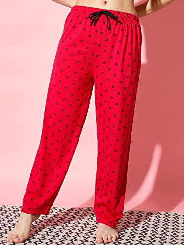 Image of Printed Round Neck Short Sleeve Nightsuit Set | Casual Night Dress for Women