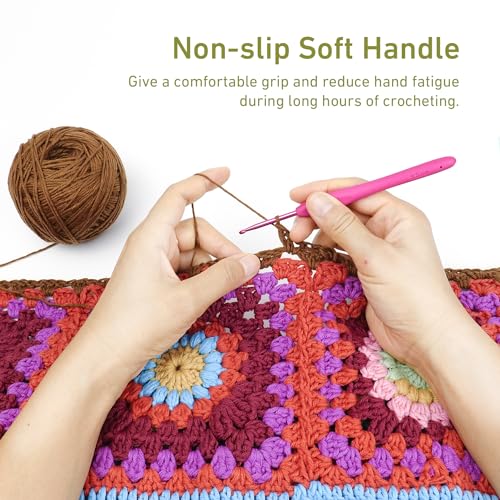 3.5mm Crochet Hook, Supers Smooth 3.5 mm Ergonomic Crochet Hooks for Beginner, Comfort for Arthritic, 1 Pack
