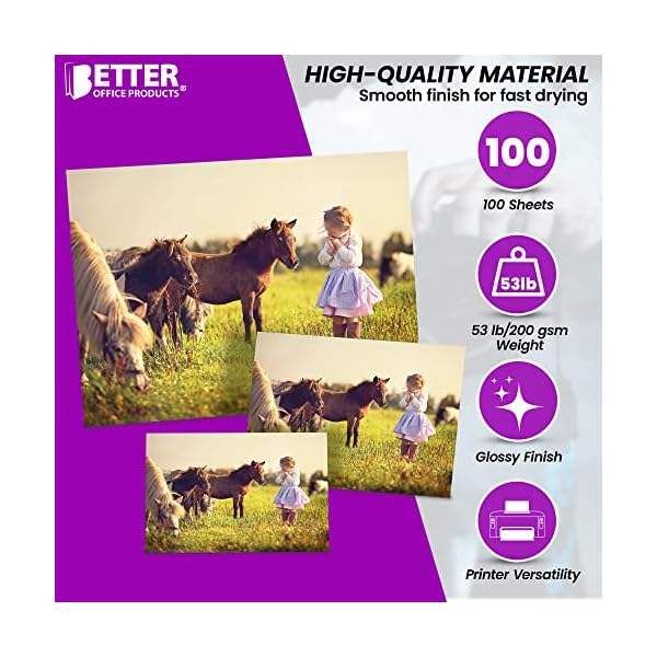 Glossy-Photo-Paper-Variety-Pack-100-Total-Sheets-60ct-4-x-6-20ct-5-x-7-20ct-85-x-11-by-Better-Office-Products-200-gsm-Photo-Quality-Print-Paper-100pcs-Mixed-Pack Glossy-Photo-Paper-Variety-Pack-100-Total-Sheets-60ct-4-x-6-20ct-5-x-7-20ct-85-x-11-by-Better-Office-Products-200-gsm-Photo-Quality-Print-Paper-100pcs-Mixed-Pack