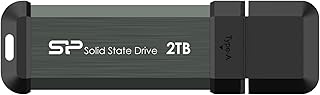 SP Silicon Power 2TB MS70 USB 3.2 Gen 2 Portable External SSD with Type C Adapter