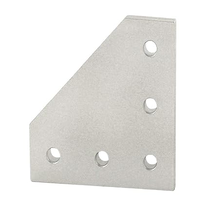 80/20 Inc., 4151, 10 Series 5 Hole 90 Degree Angled Flat Plate (10 Pack)