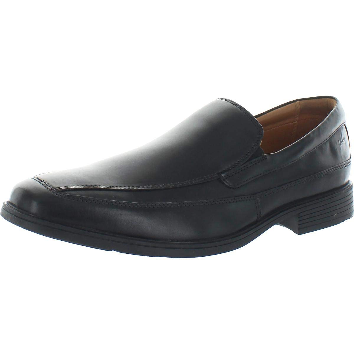 Clarks Herren Kippfrei Slipper, Schwarz Black Leather, 40 EU Weit