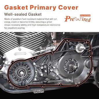 1999-2006 Dyna and Softail 19 PCS Extra Clutch Friction Steel Plates Kit with Primary Cover Gasket Set