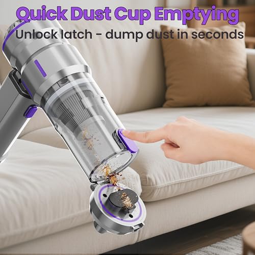 Image of Portable Cordless Handheld Car Vacuum Cleaner - Equipped with Advanced Brushless Motor, 3 Suction Modes, 25,000 Pa Max Suction Power, Type-C Charging,for Car, Sofa & Keyboard