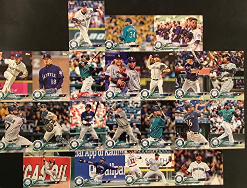 2018 Topp Series 1 & 2 Seattle Mariners Team Set - 21 Cards Including - Nelson Cruz, Robinson Cano, Felix Hernandez, James Paxton, Kyle Seager, Mitch Haniger, Mike Zunino, Dee Gordon, Ryon Healy, and many more.
