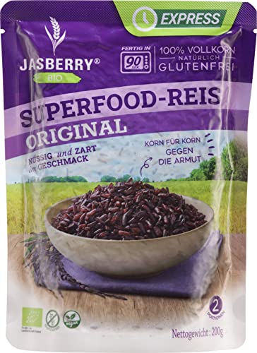 Bio Vollkorn Express-Reis Jasberry Superfood 200g - Variante Original