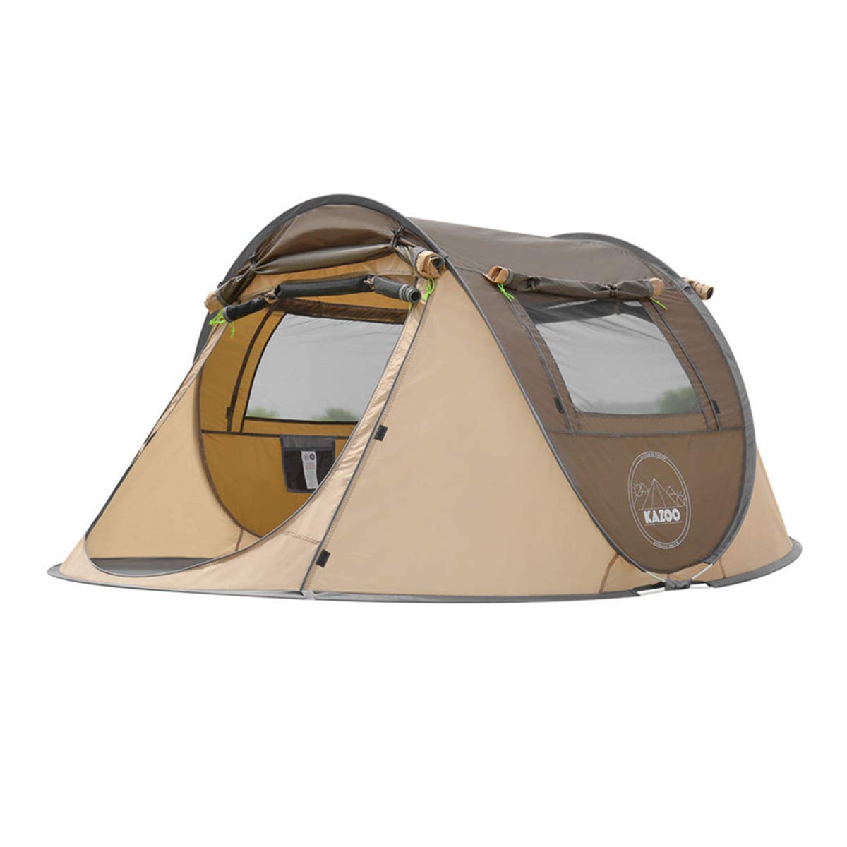 Kazoo - 6 Person Pop Up Tent, Coffee, Large
