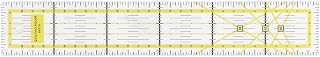Quilting Ruler, Acrylic Sewing Ruler with High Accuracy for DIY Craft, Transparent Fabric Cutting for Quilting Supplies and Sewing Tools