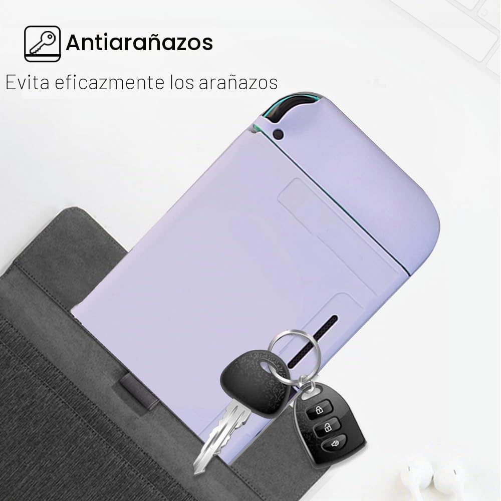PERFECTSIGHT Bonita funda protectora para Nintendo Switch, Kawaii suave TPU delgada, carcasa rígida de dibujos animados para consola NS y controladores Joy Con, absorción de golpes, antiarañazos
