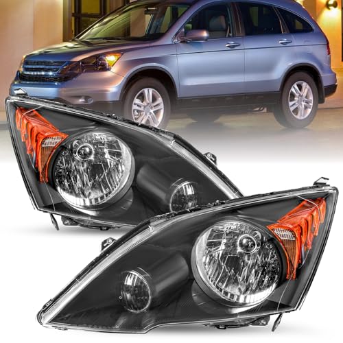 SOCKIR Headlight Assembly Compatible With 2007-2011 Honda CR-V Passenger And Driver Side