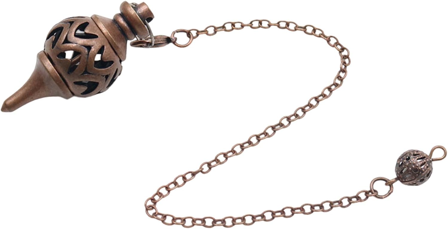 Pendant Antique Hollow Coppers Pendulums for Divination and Holistic Techniques Supplies Dowsing Divination