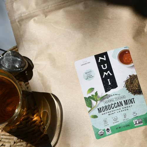 Image of Numi Organic Moroccan Mint Tea, 1lb Herbal Loose Leaf Bag