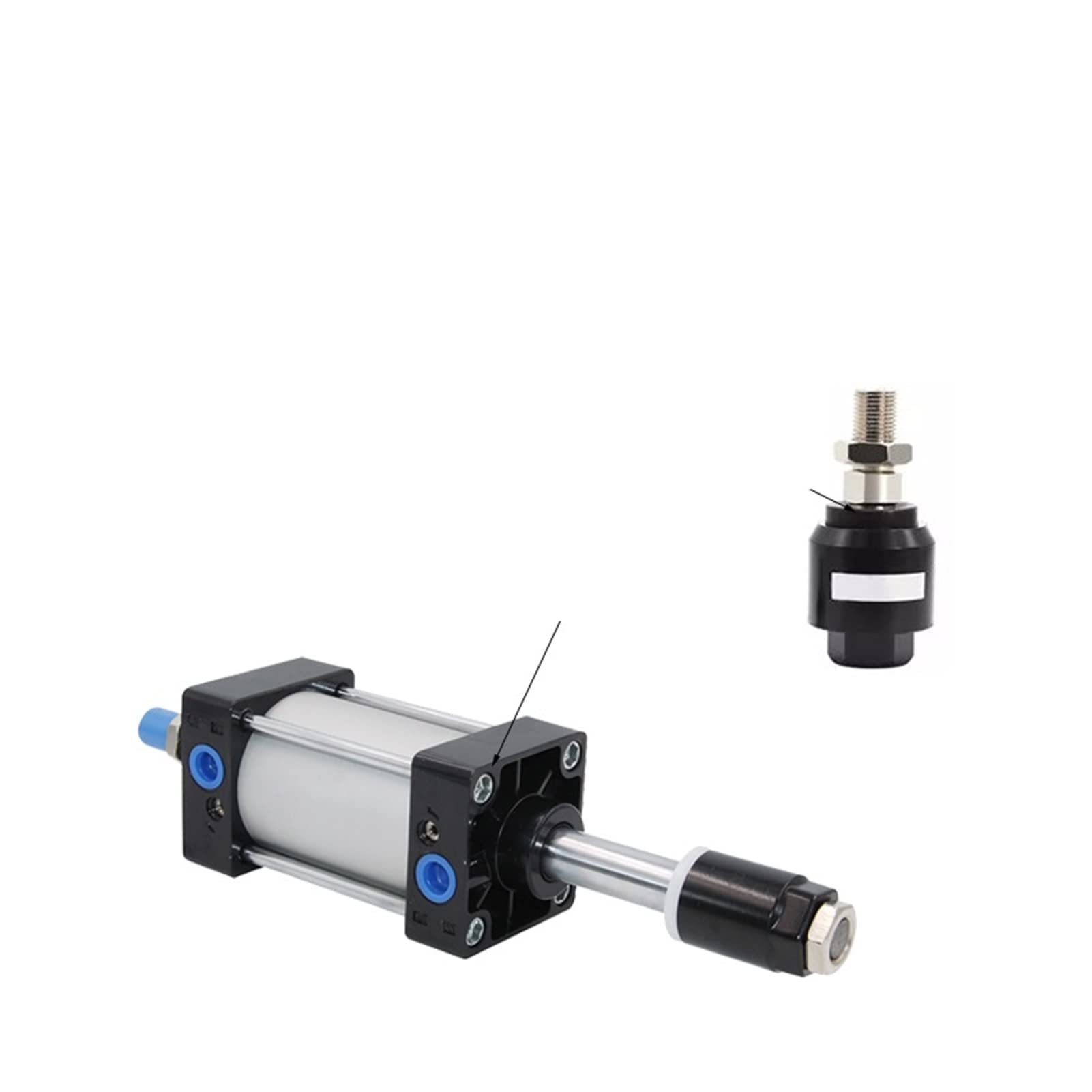Vérin pneumatique standard alésage 80 mm double action grande poussée EDEDE