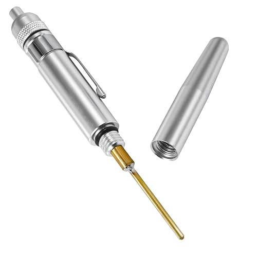 Precision Oiler, Lightweight Aluminum Precision Pin-Point Oil Pen with Solid