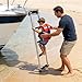 WARRIOO Pack of 1 Multi Purpose Marine Ladder Stainless Steel 3 Step Slip Salt Applications Marine Ladder