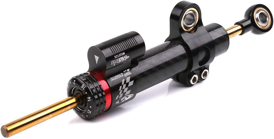 2021-2024 Carbon Fiber Steering Damper Stabilizer with Mount Bracket Compatible with Yamaha MT09 / SP (not for tracer), XSR900 2022-2024 (Carbon Fiber)