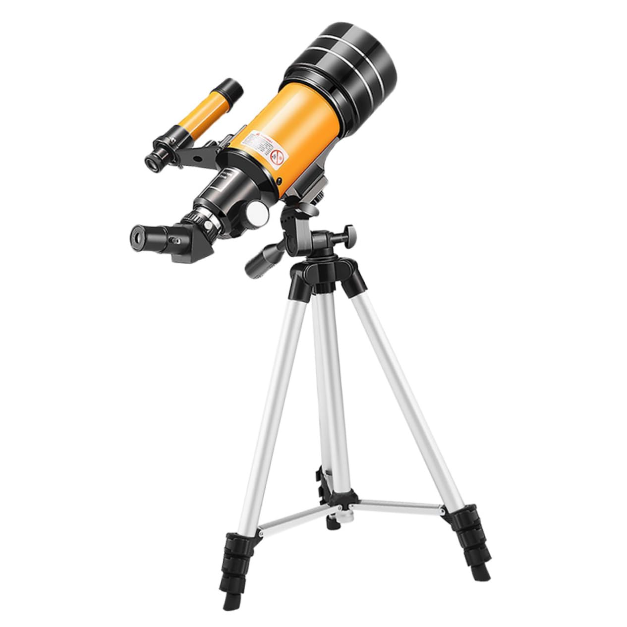 Telescopio Astronomico 70mm con Treppiede Regolabile in Alluminio | Lente Oculare 70mm, Rivestimento a Banda Larga Multistrato, Visione Nitida e Confortevole, Accessori H20mm e H6mm