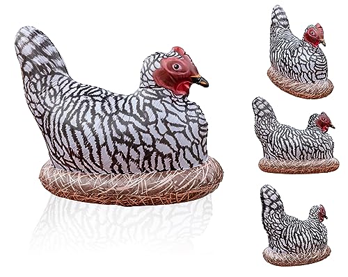 Image of Inflatable Chicken, Decorations for Birthday Party Supplies Toy, Wild West Farm Theme Gifts, Blow Up Hen Decor, Inflables Para Fiestas, Halloween Rooster, Big Stuff Fun Decoy, Giant Size