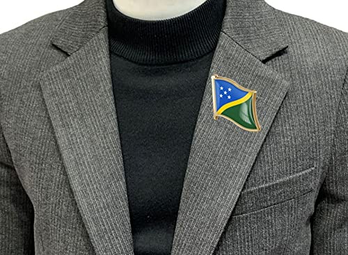 Image of vmcoatdu Country Flag Pin Badge International Travel Brooch Metal Alloy Souvenir Pin for Hat Clothes Backpack