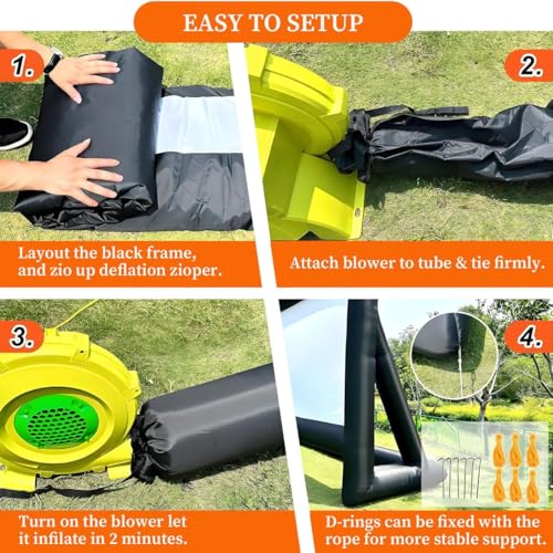 Écran de projection gonflable double face avant arrière 20 pieds extérieur - 7