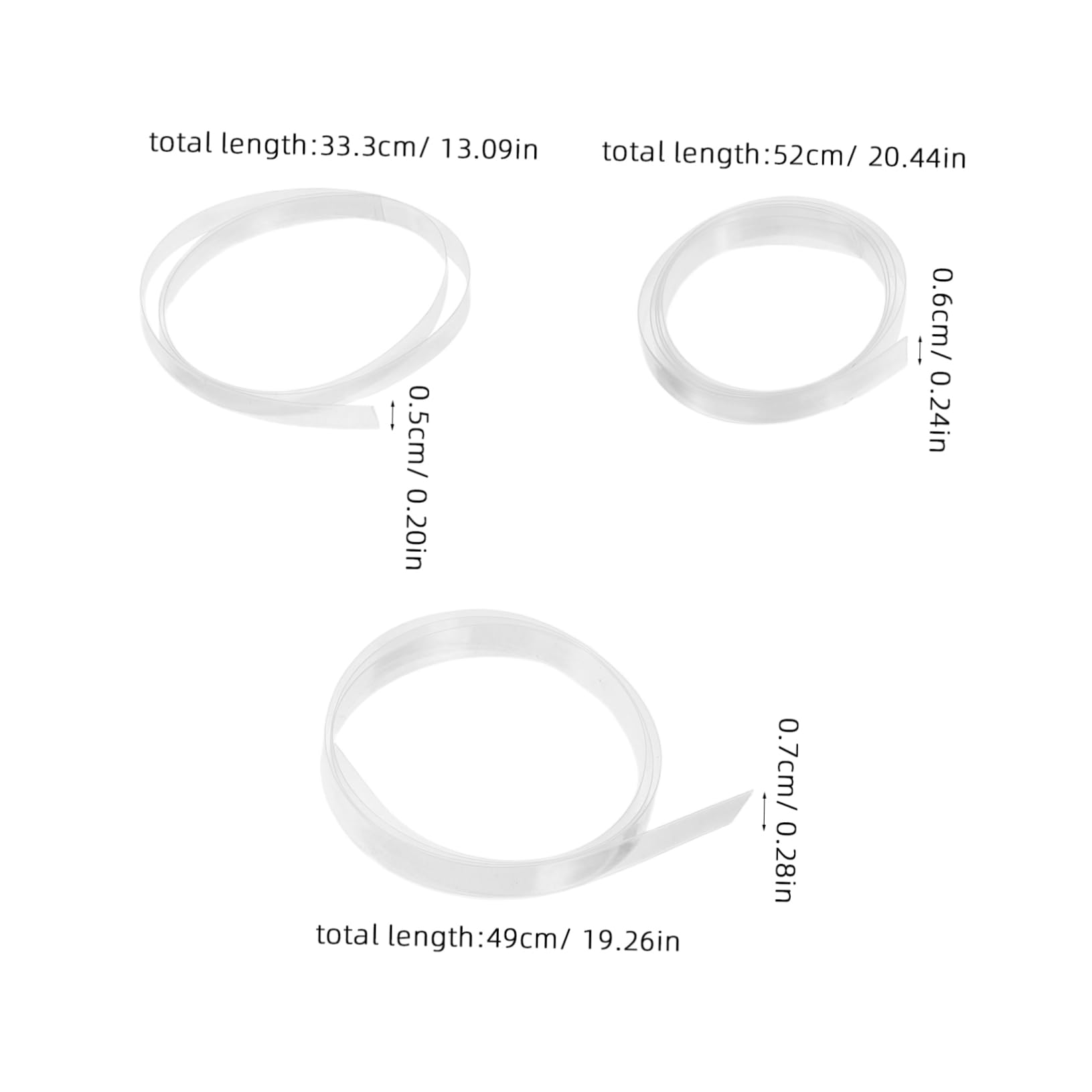 Mikikit Heat Shrink Tubing for Glasses 3 Pack of Eyeglass Grip Tubing for Temple Protection and Comfort