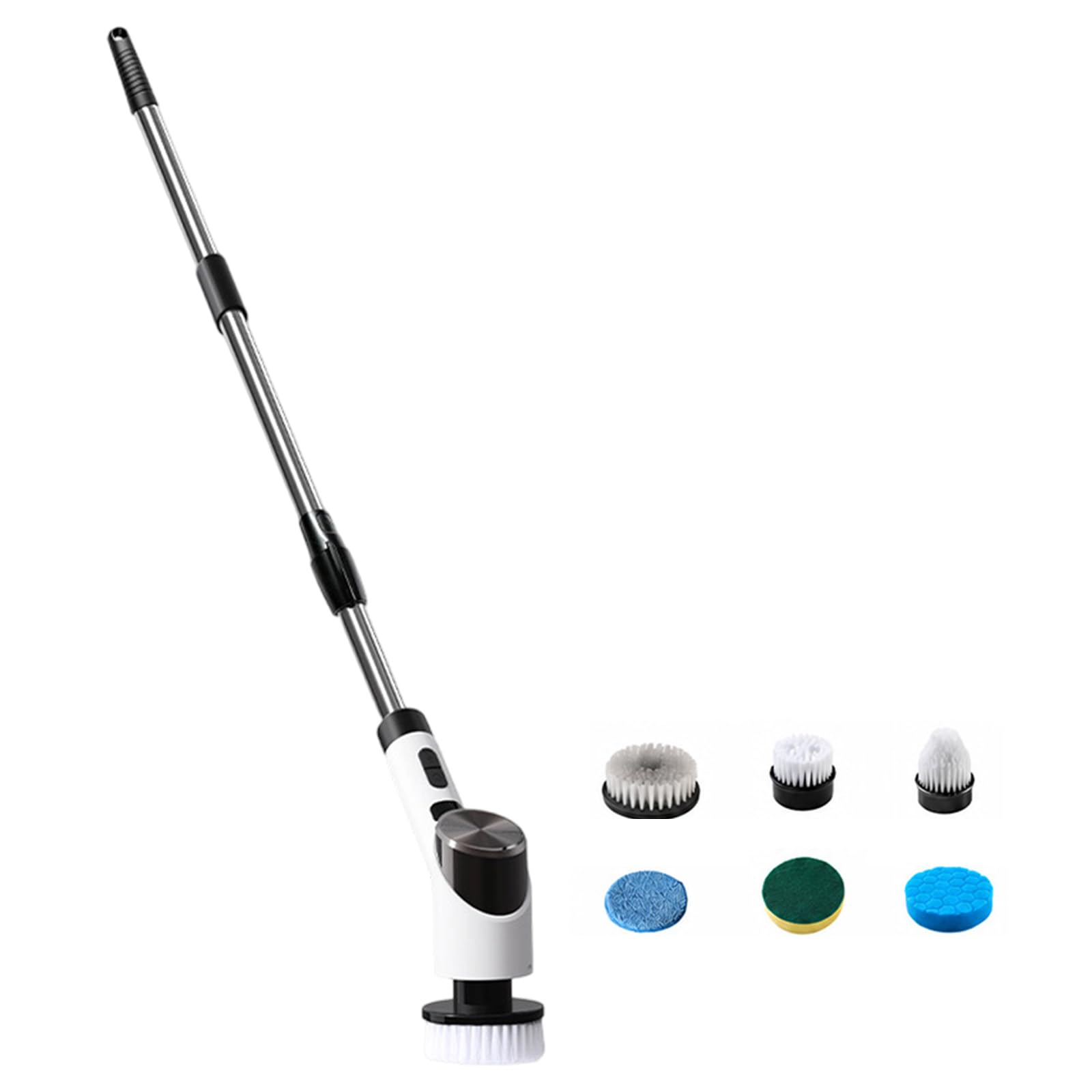 Pangboer D Abs Electric Power Brush, Rechargeable Cordless Scrubber With Multi Area Heads For Bathroom Sink Floor Stovetop Power Scrubber Bathroom Brush Kitchen Floor