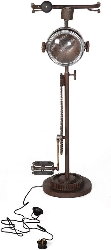 Up-Cycled Hand Made Bicycle Parts Floor Lamp with Cycling Theme