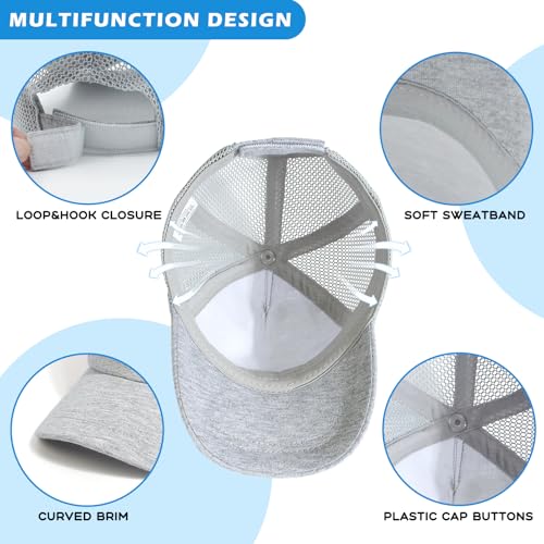 Duoyeree Toddler Baseball Cap Baby Cap Sun hat Print Dinosaur Pattern and Solid Color hat Kids boy Girl Age 0-8t3