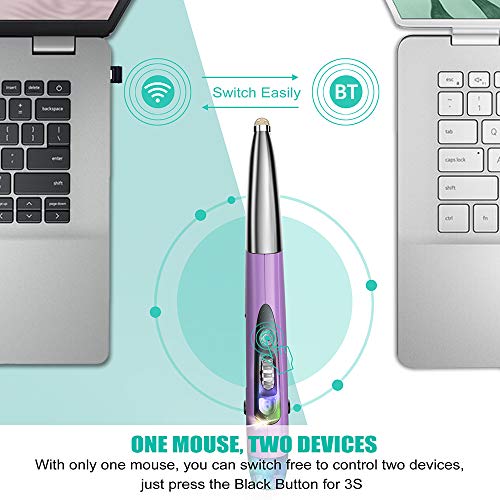 Souris stylo optique rechargeable triple mode bluetooth PC portable