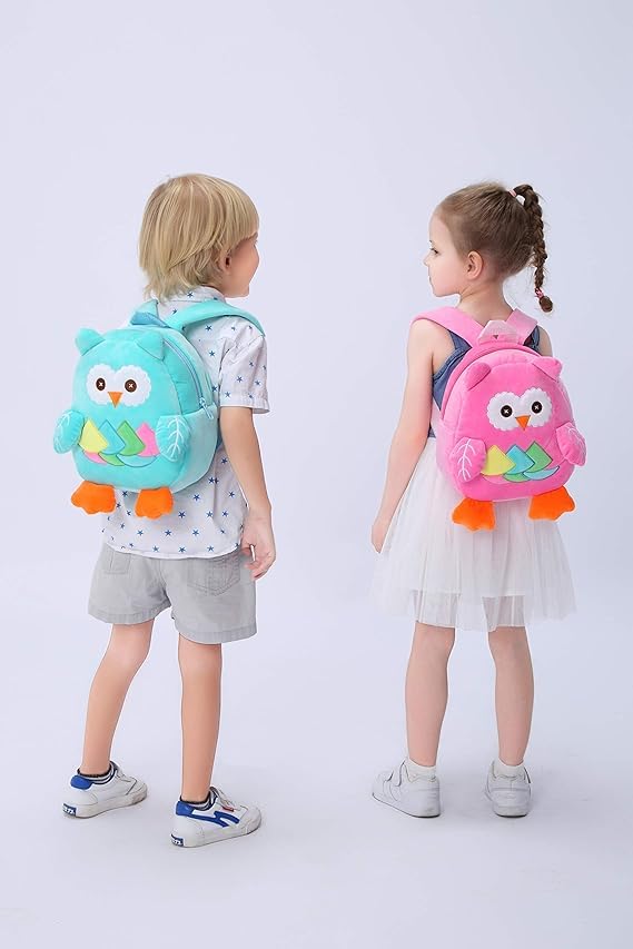 Image of blue tree Cute Kids Backpack Toddler Bag Plush Animal Cartoon Mini Travel Bag for Baby Girl Boy 1-6 Years, Ideal for Gifting for Kids