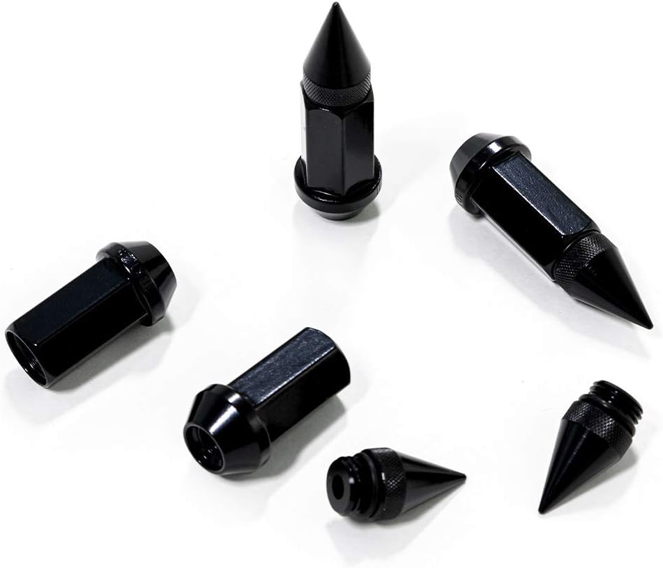 SuperATV M12x1.5 Spike Lug Nuts Compatible with RZR/General 1000 / Ranger XP 900-1000 / Can Am X3 / Kawasaki Teryx/Pioneer 1000 / Honda Talon | Fierce Custom Look That Will Elevate Your Style