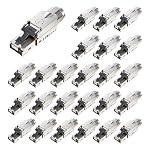 FGB – FGB RJ45 CAT7 Netzwerkstecker, 10 Gbit/s 600 MHz, 25 Stück