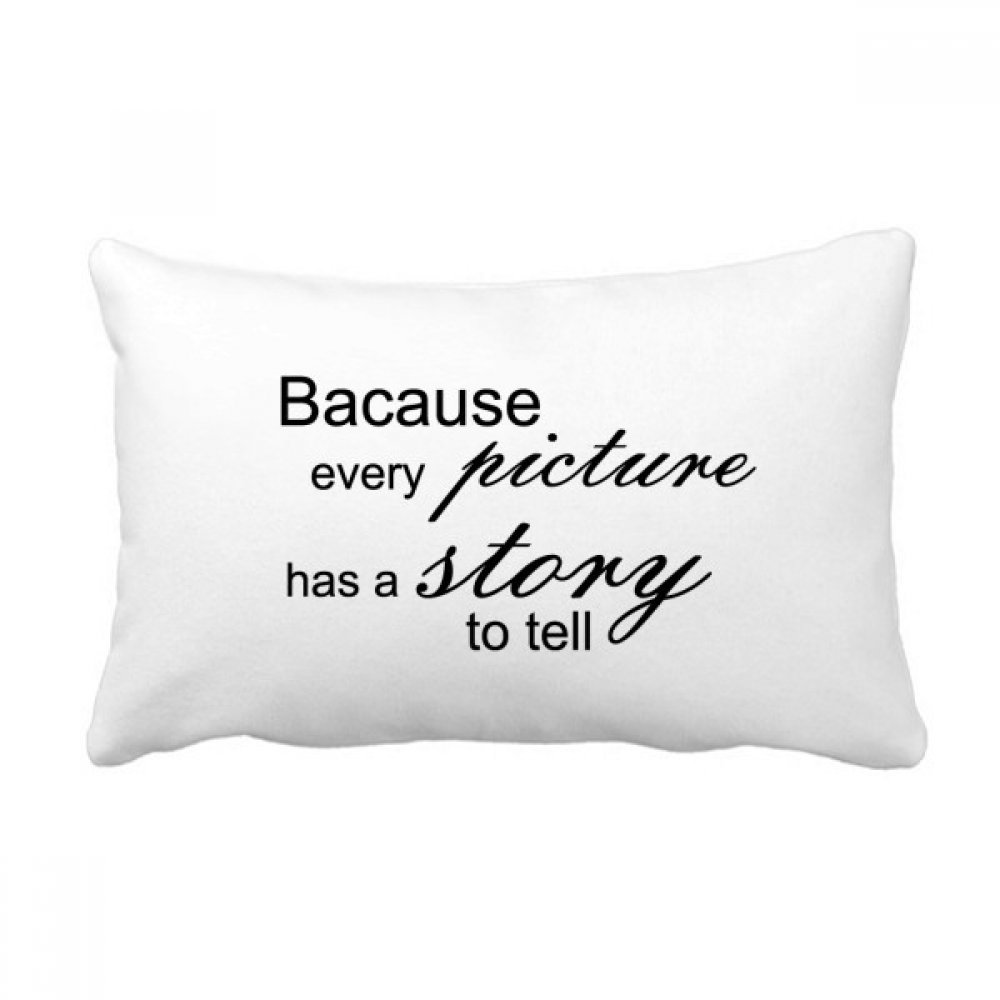 Coussin histoire photo citation de haute qualité décorative 16x24 pouces