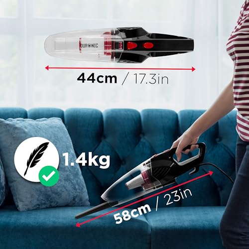 Duronic VC8 BK Lightweight Stick Vacuum Cleaner with HEPA Filter - Image 4