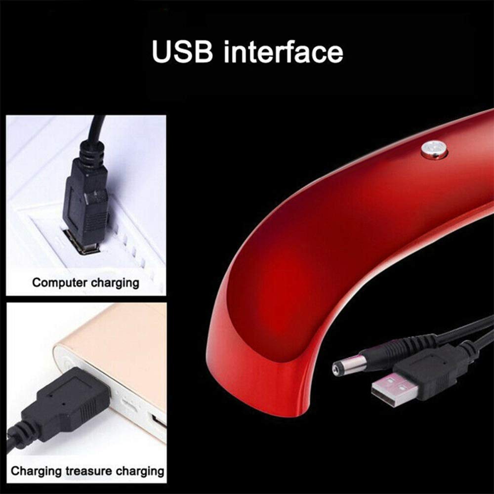 FAXIOAWA Lampe à Ongles en Acier Inoxydable 9W, Mini sèche-Ongles USB, Lampe de manucure Professionnelle, Cabine de Gel à Ongles