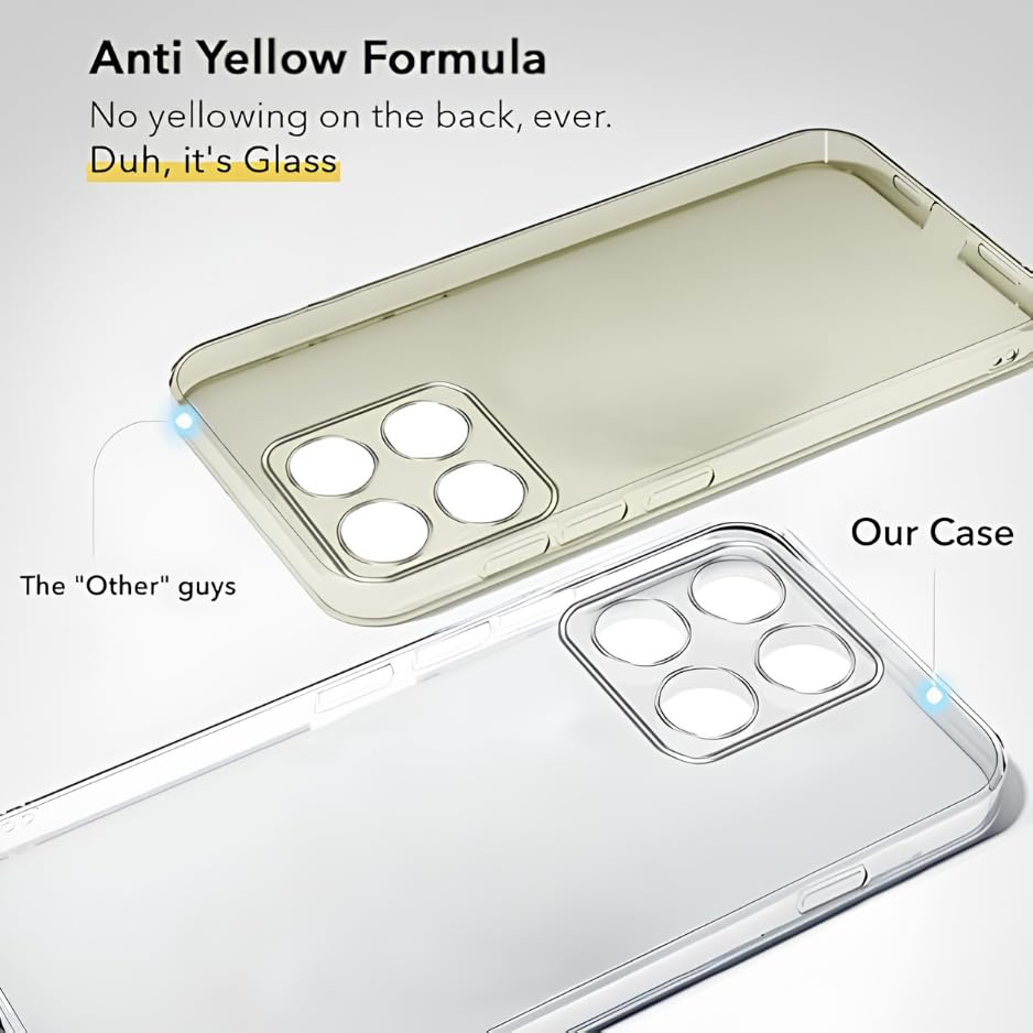 Image of Lifetime Anti-Yellow Clear Back Cover Case for Motorola Edge 70 5G (Sleek Crystal Hard Back | Shockproof Protection with Camera Protection)