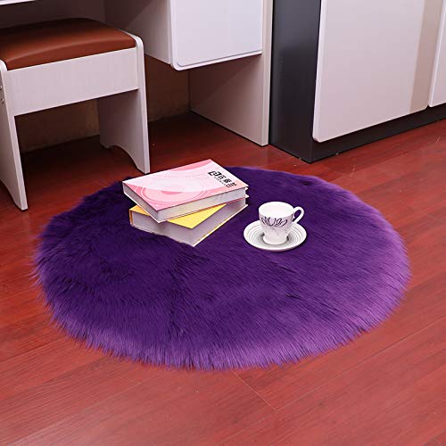 Tapis en laine imitation à texture ultra moelleuse pour decoration chambre