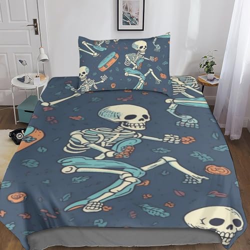 Housse de couette squelette hypoallergénique ultra douce en microfibre - 5