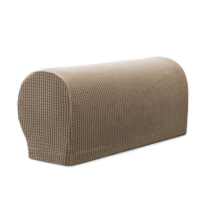 Set of 4 Armchair Covers,Sofa Arm Covers,Arm Chair Covers for Arms Stretch Spandex Polyester Non Slip Armrest Covers for Chairs Furniture Protector Armchairs Sofa Couches Recliner (Sandy)
